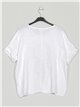 Plus size dream catcher blouse blanco