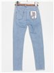 Jeans cinturón tiro alto azul (S-XXL)