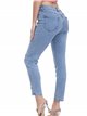 Plus size embroidered jeans azul (40-52)