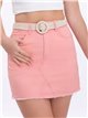 Belted bermuda skirt rosa (S-XXL)