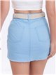 Belted bermuda skirt azul (S-XXL)
