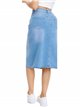 Falda denim midi talla grande azul (40-50)