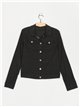 Basic denim jacket negro (40-50)