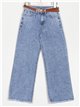 Belted straight jeans azul (S-XXL)