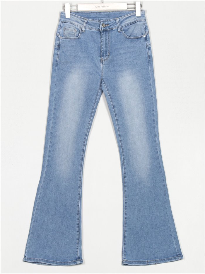 High waist flare jeans azul (XS-XL)