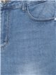Jeans flare tiro alto azul (XS-XL)