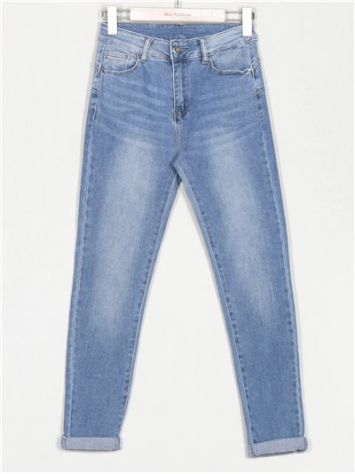 High waist mom fit jeans azul (XS-XL)