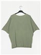 Oversized star sweater verde-militar