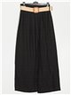 Belted palazzo trousers negro