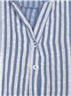 Linen effect striped blouse azul-vaquero