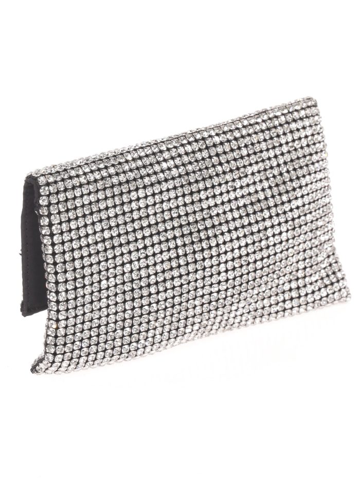 Cartera fiesta pedrería plata