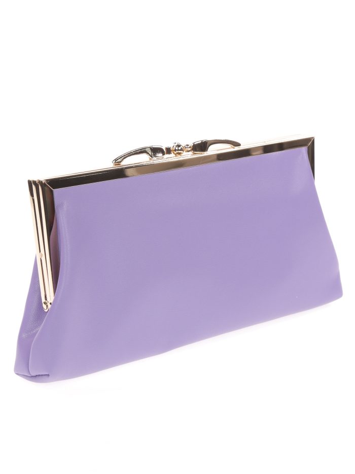 Cartera fiesta polipiel morado