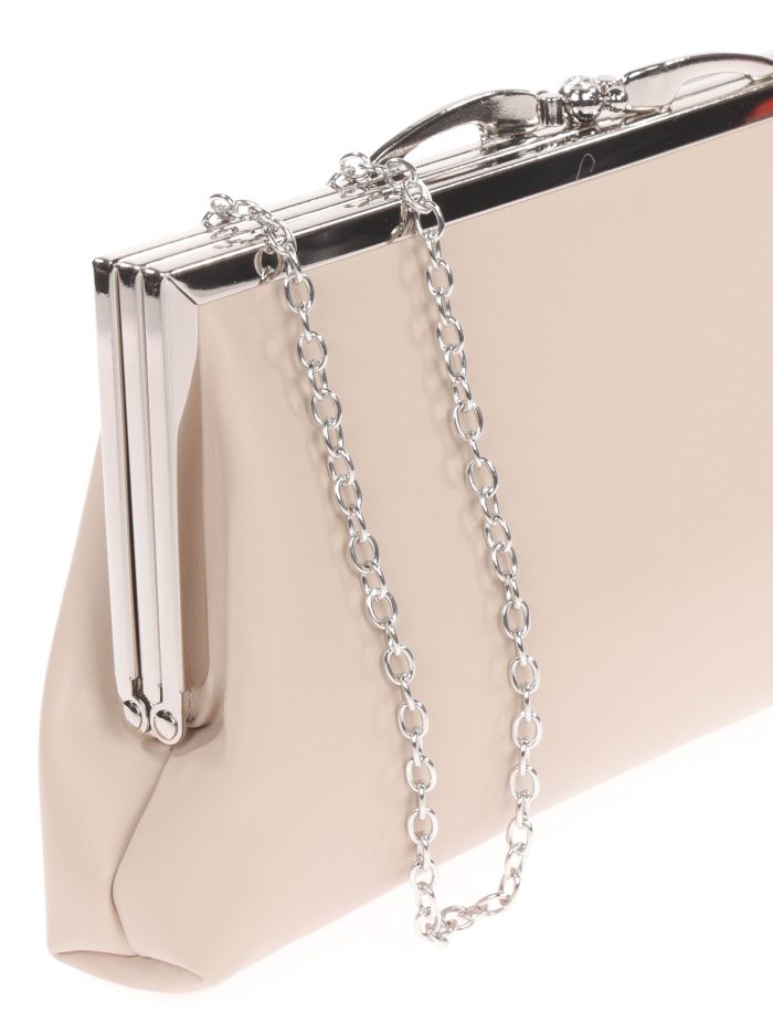 Cartera fiesta polipiel taupe