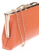 Cartera fiesta polipiel naranja