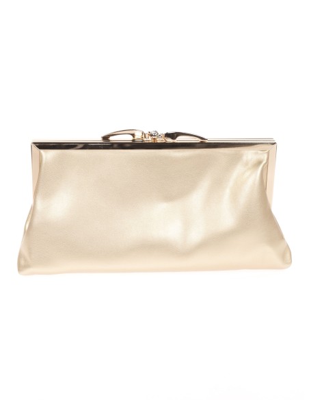 Cartera fiesta polipiel oro