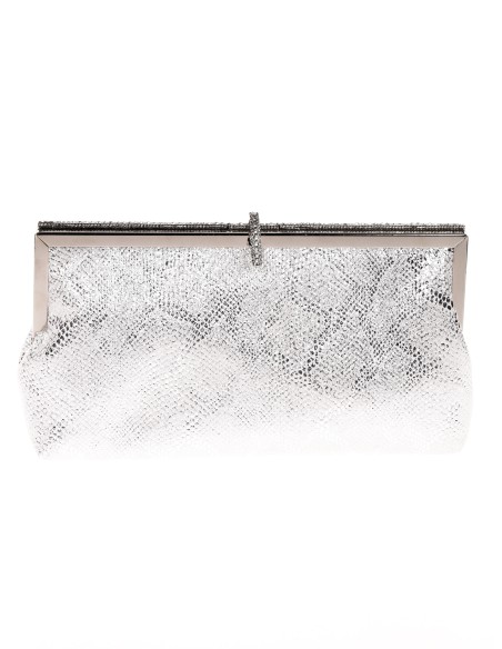 Cartera fiesta animal print plata