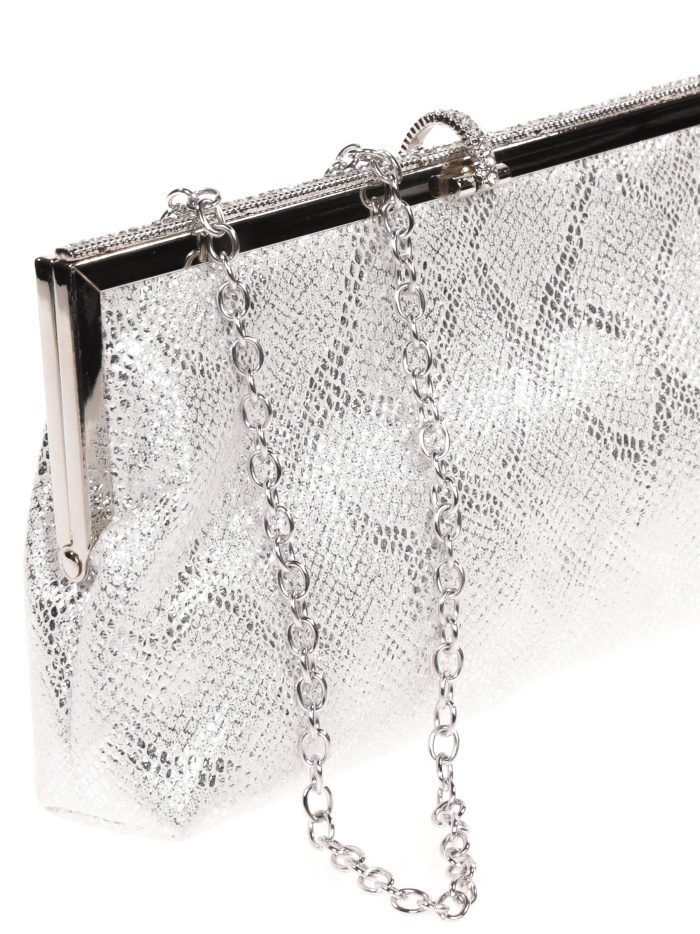 Cartera fiesta animal print plata