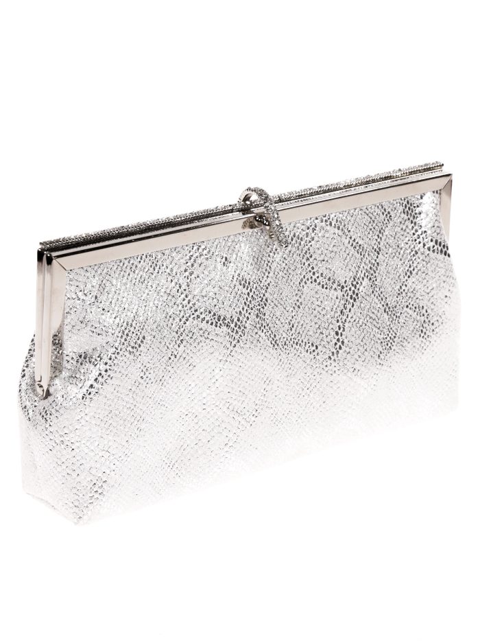 Cartera fiesta animal print plata