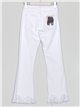 Jeans flare desflecados blanco (XS-XXL)