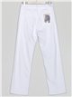Jeans tiro alto blanco (36-46)
