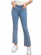 Embroidered flare jeans azul (XS-XL)