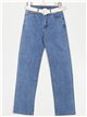 Jeans cinturón tiro alto azul (S-XXL)