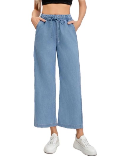Jeans cintura elástica azul (S-XXL)