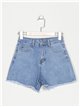 Frayed edge denim shorts azul (S-XXL)