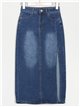 Falda denim larga azul (S-XXL)