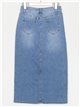 Falda denim larga azul (36-46)