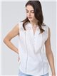 Blusa franja guipur blanco (S-M-L-XL)