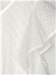 Blusa calada manga volantes blanco (M-L-XL-XXL)