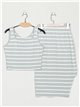 Striped top + Skirt 2 sets (S/M-L/XL)