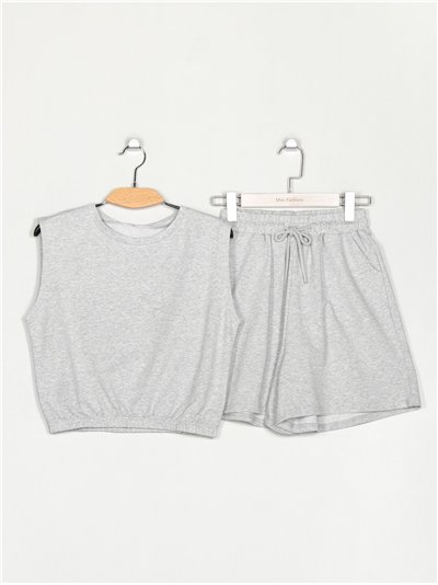 T-shirt + Shorts 2 sets (S/M-L/XL)