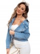 Basic denim jacket azul (S-XXL)