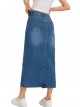 Long denim skirt azul (S-XXL)