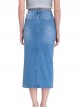 Long denim skirt azul (36-46)