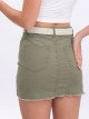 Short falda cinturón kaki (S-XXL)