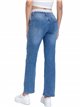 Jeans mom fit cintura elástica azul (XS-XL)