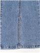 Jeans flare aberturas azul (XS-XL)