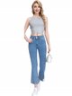 Flare jeans with vents azul (XS-XL)