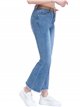 Jeans flare cinturón azul (XS-XL)