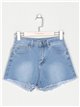 Frayed edge denim shorts azul (S-XXL)