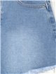 Short denim desflecado azul (S-XXL)