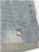Ripped denim shorts with belt azul (S-XXL)
