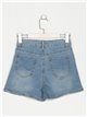 Ripped denim shorts azul (XS-XL)