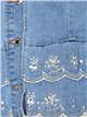 Embroidered floral denim shirt azul (S-XXL)
