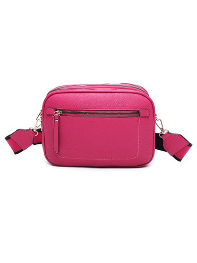 Crossbody bag with handle detail rose