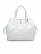Quilted citybag white