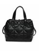 Quilted citybag black